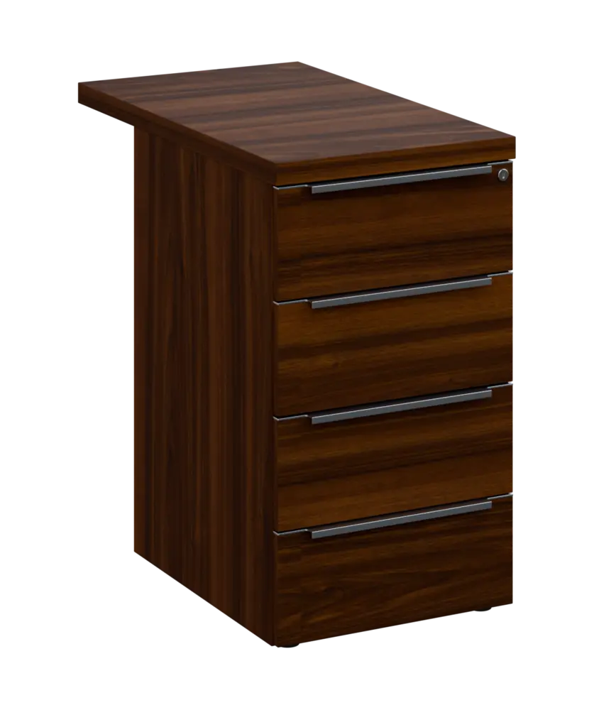 SIKC - 81 kontejner přístavný, 4-zásuvkový, deska 36 mm, centrální zámek, ořech královský